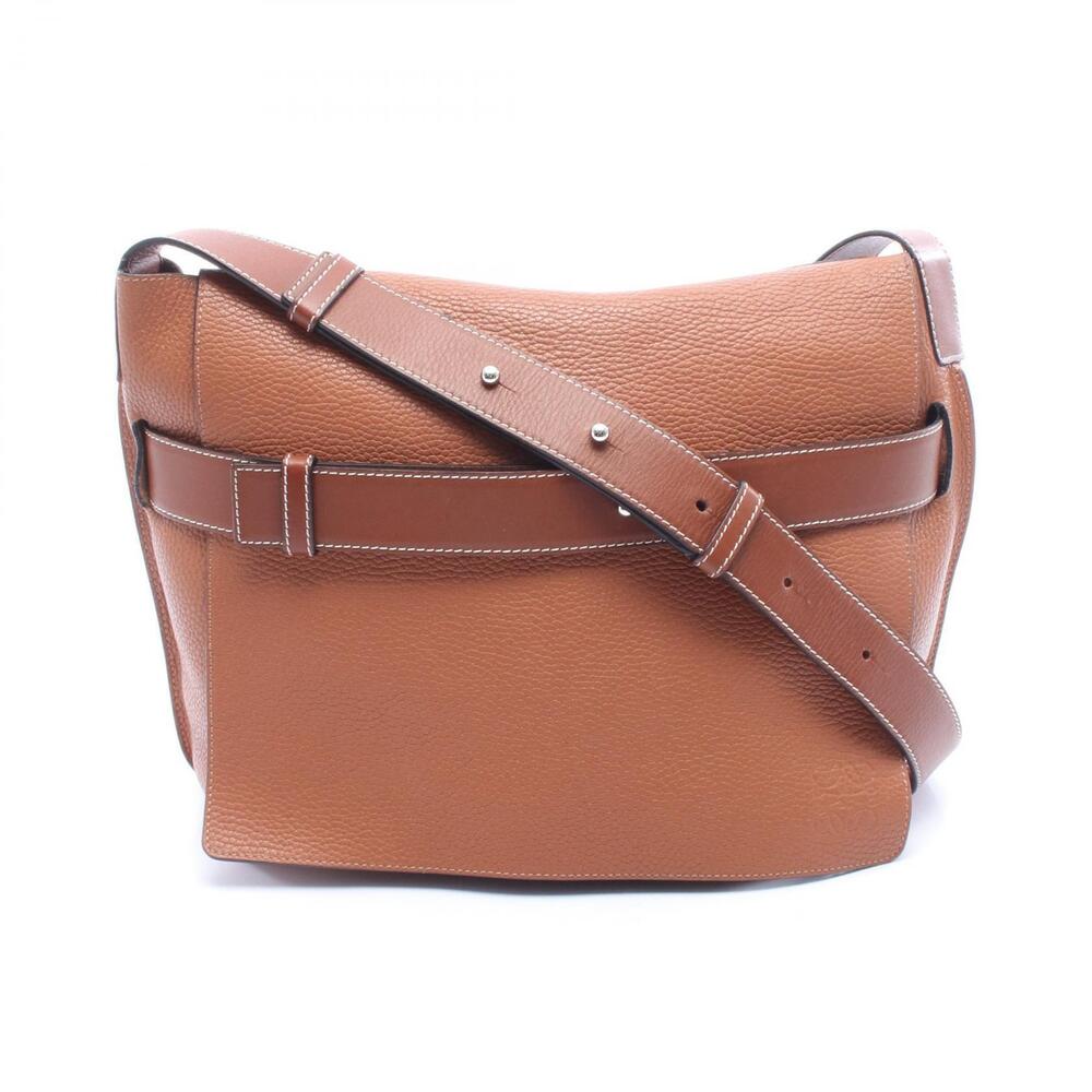 Loewe Messenger Crossbody Bag Belt Leather Brown
